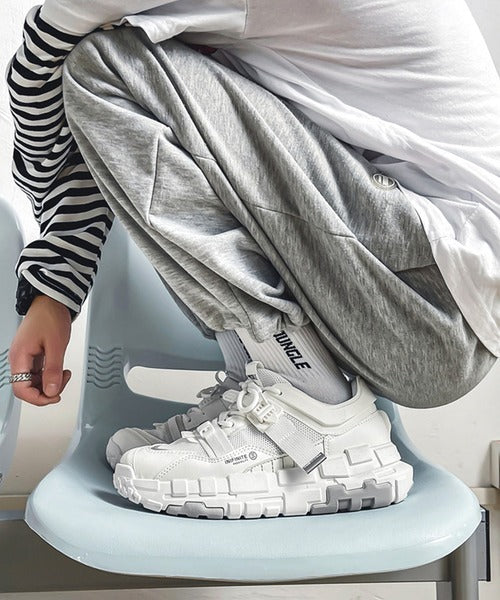 カジュアルストリートスニーカー厚底シューズ(４カラー)