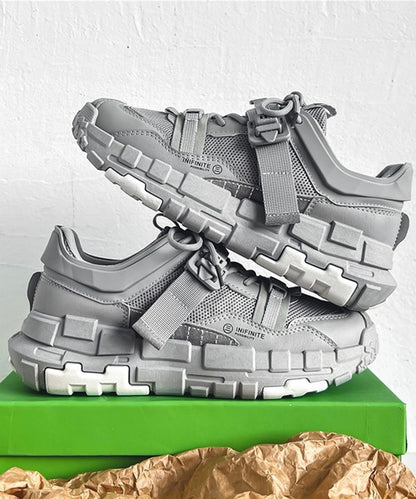 カジュアルストリートスニーカー厚底シューズ(４カラー)