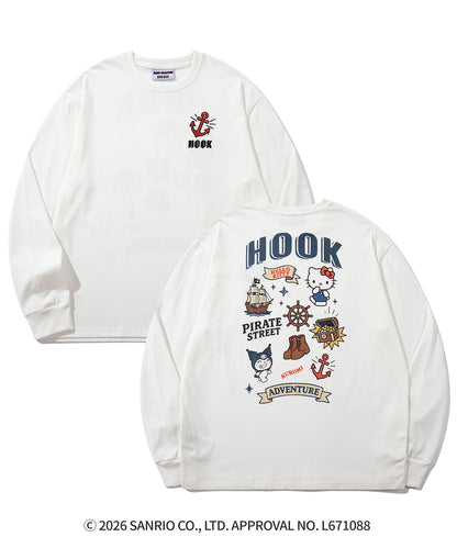 HOOK -original-　サンリオキャラクターズ コラボ バックプリントロンTEE