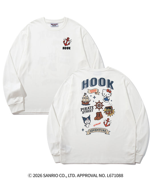 HOOK -original-　サンリオキャラクターズ コラボ バックプリントロンTEE