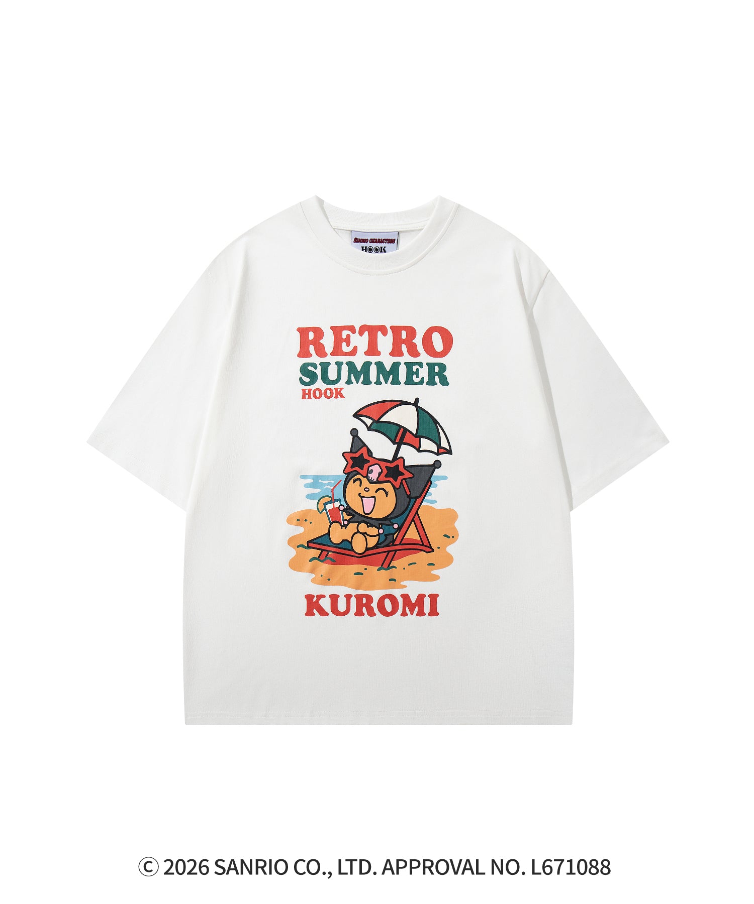 HOOK -original-　サンリオキャラクターズ コラボ プリントTシャツ