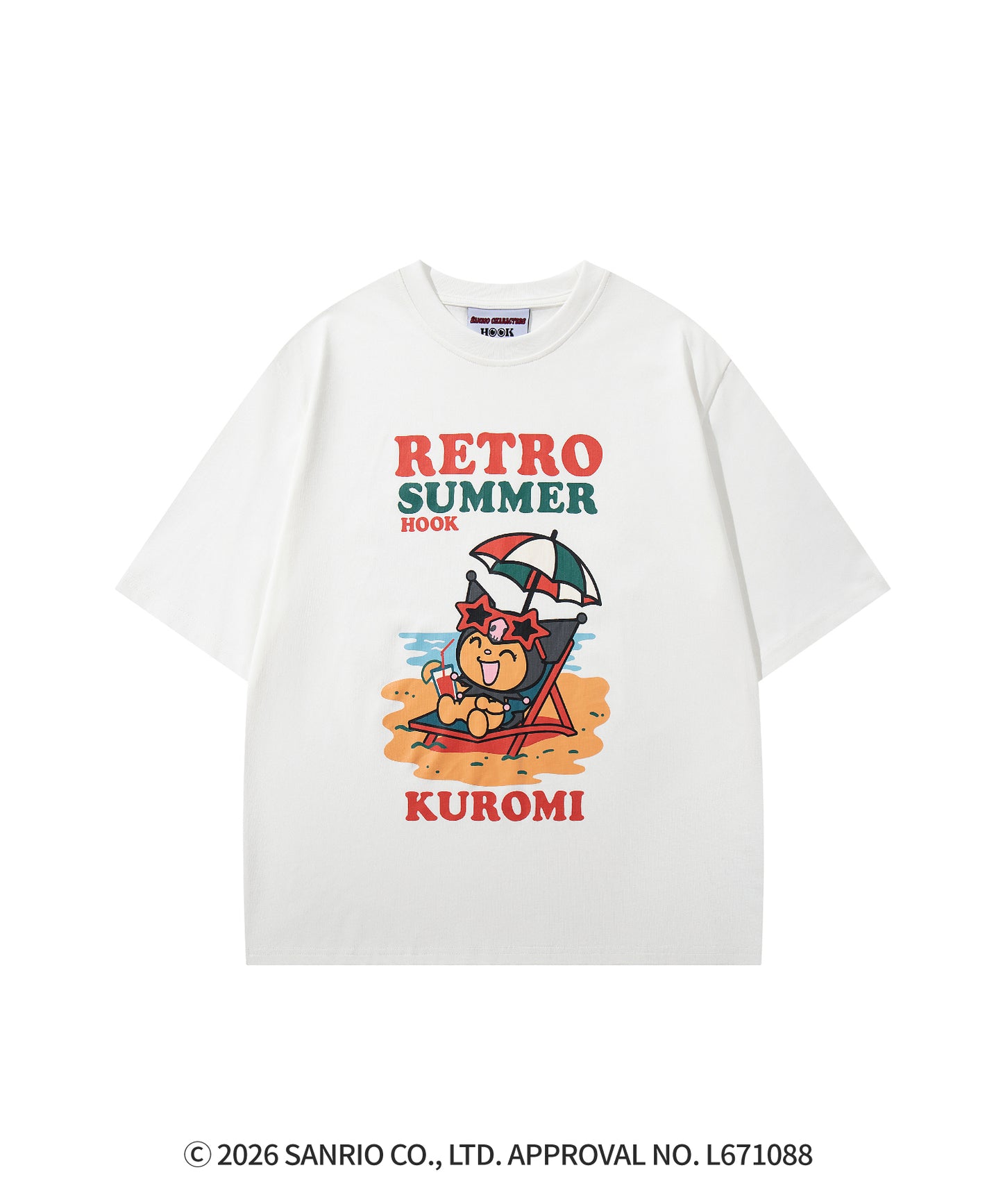 HOOK -original-　サンリオキャラクターズ コラボ プリントTシャツ