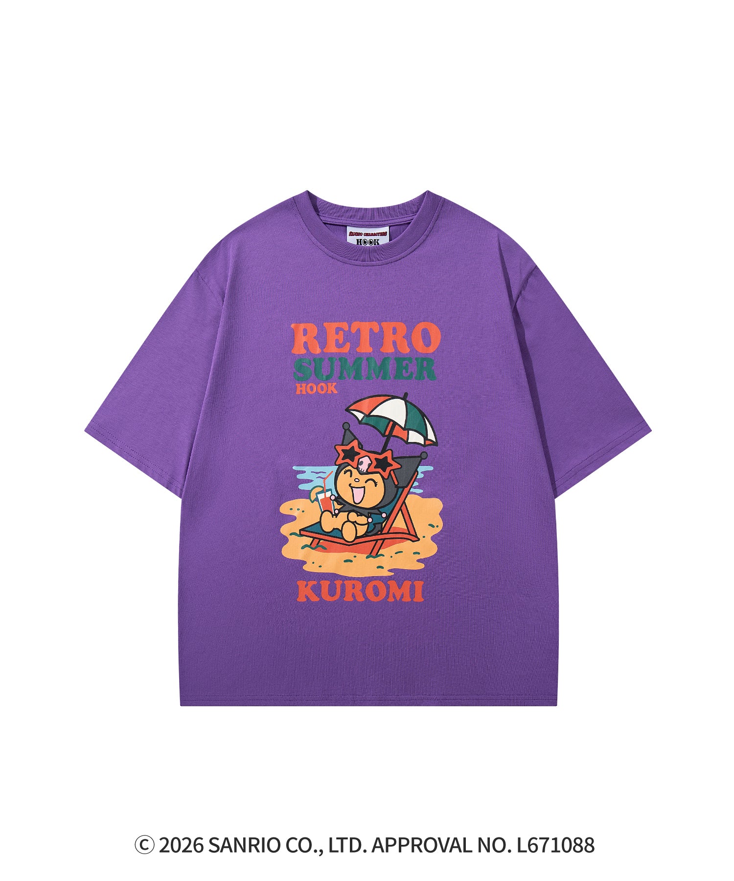 HOOK -original-　サンリオキャラクターズ コラボ プリントTシャツ