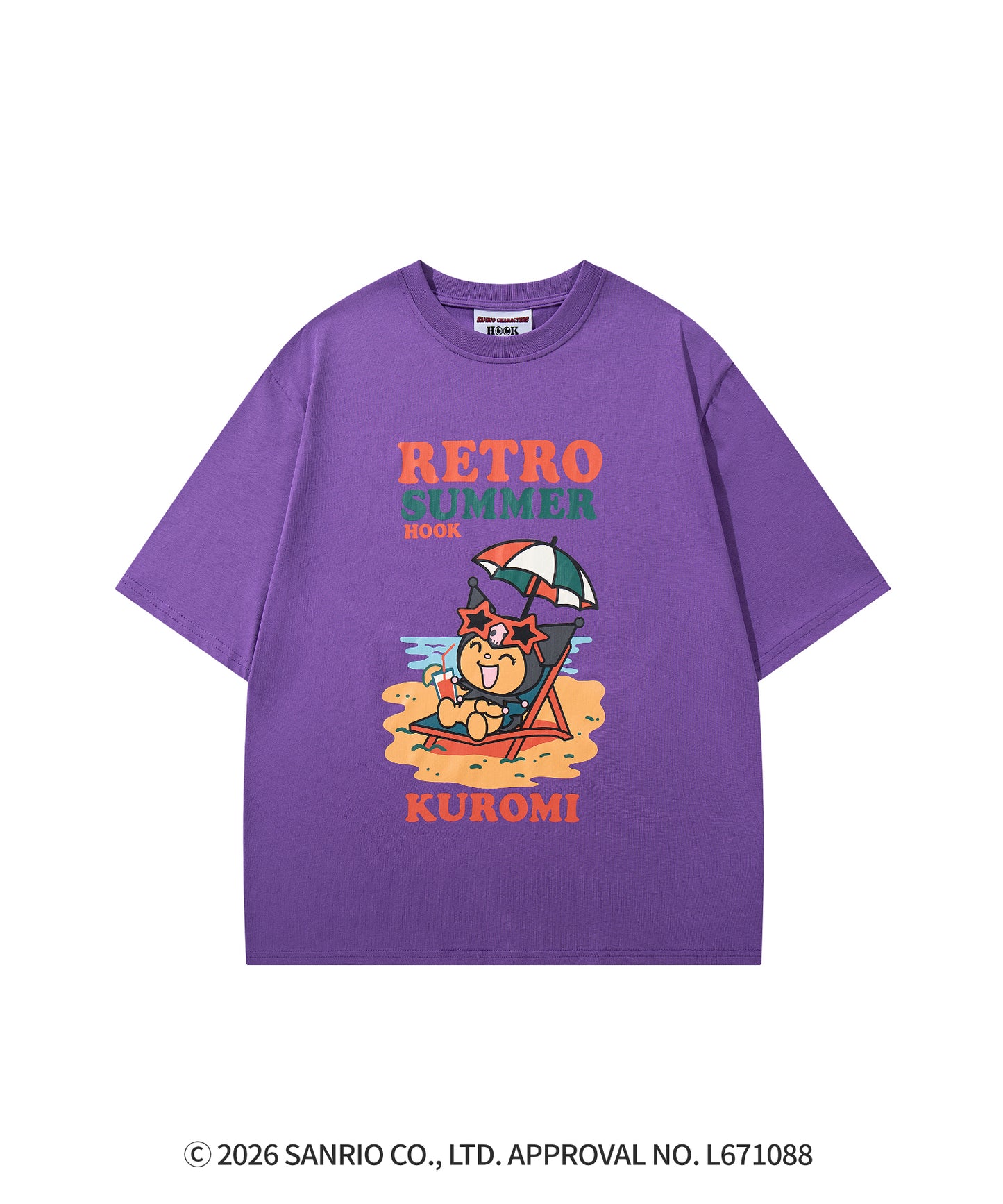 HOOK -original-　サンリオキャラクターズ コラボ プリントTシャツ
