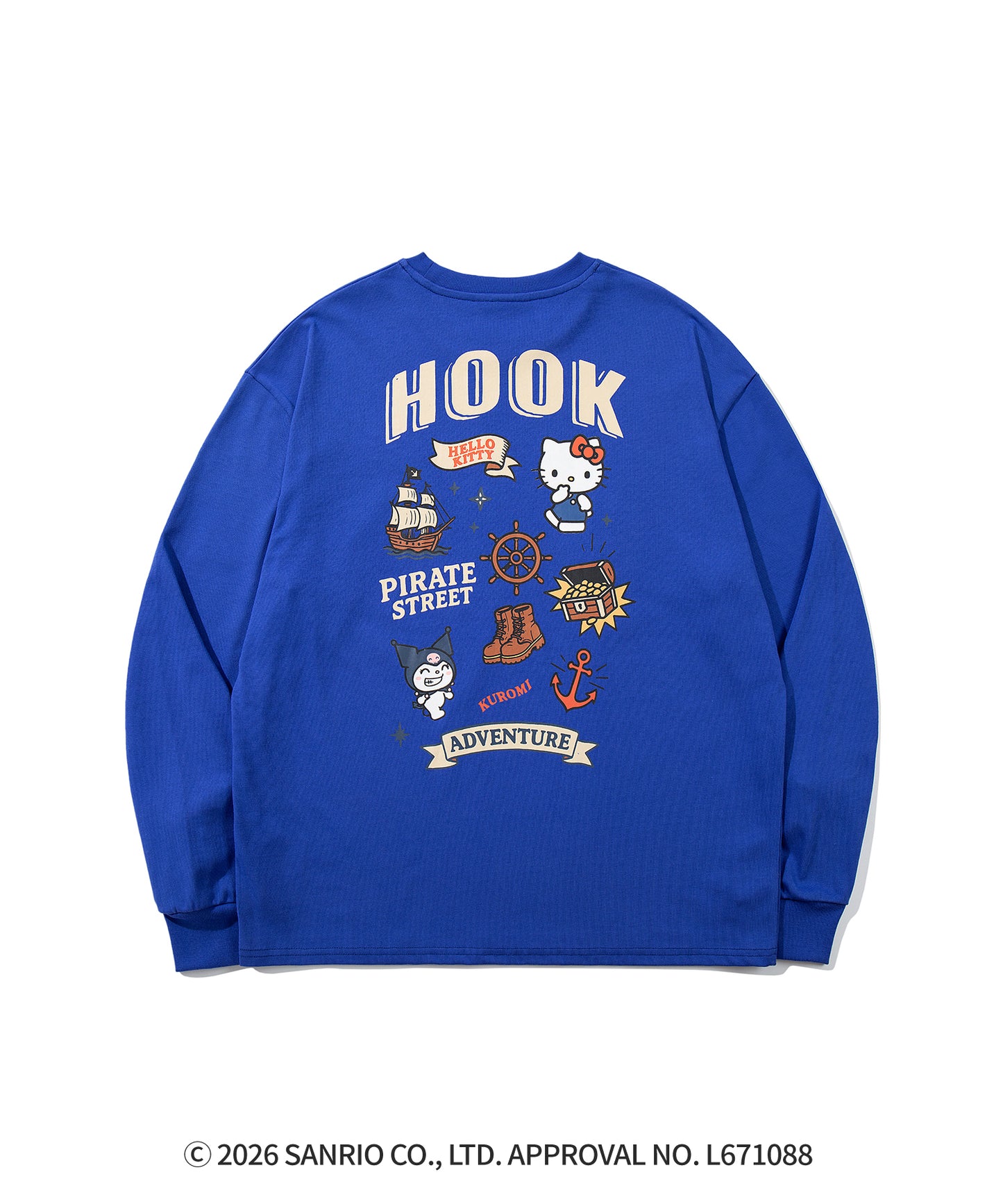 HOOK -original-　サンリオキャラクターズ コラボ バックプリントロンTEE
