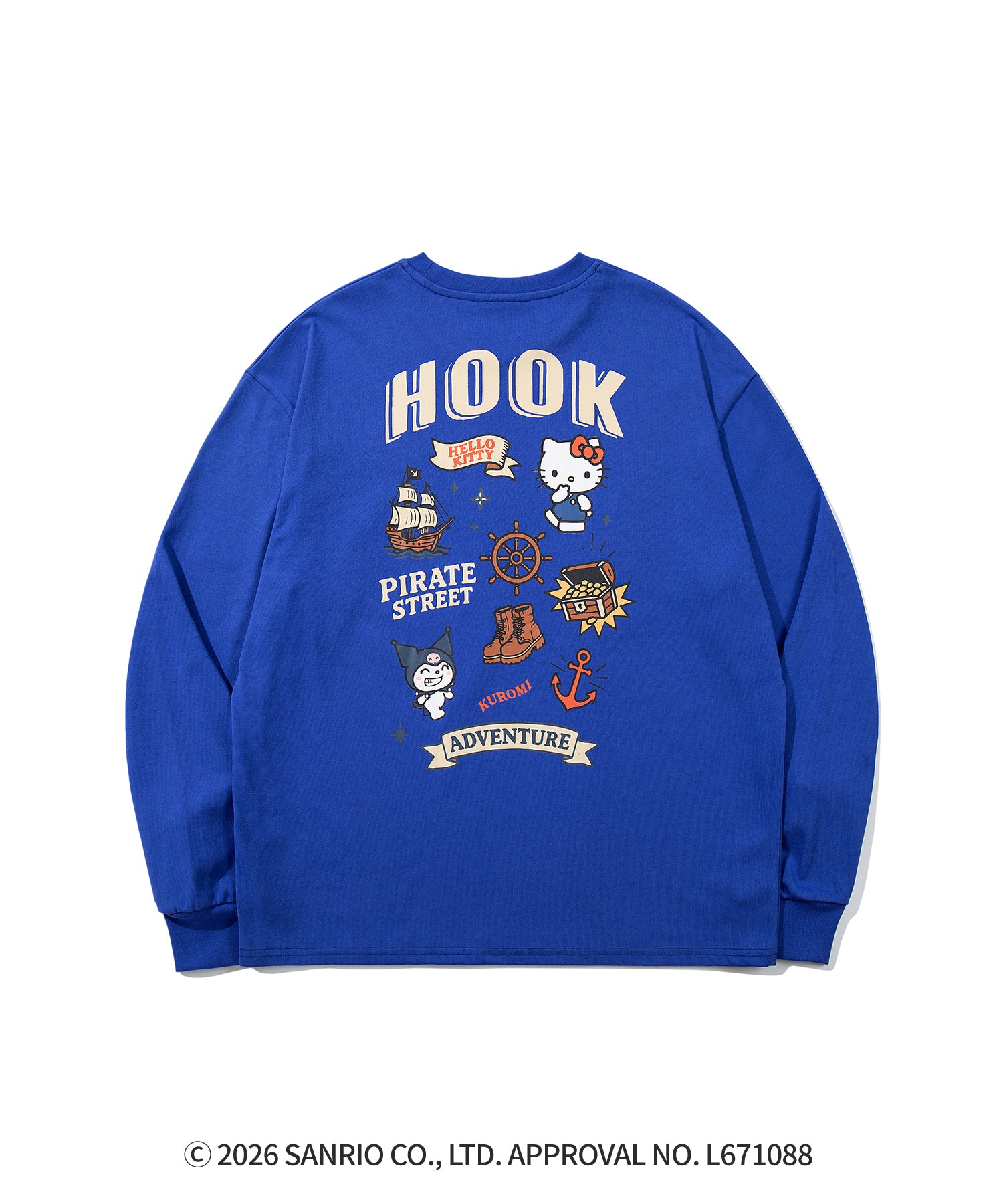 HOOK -original-　サンリオキャラクターズ コラボ バックプリントロンTEE