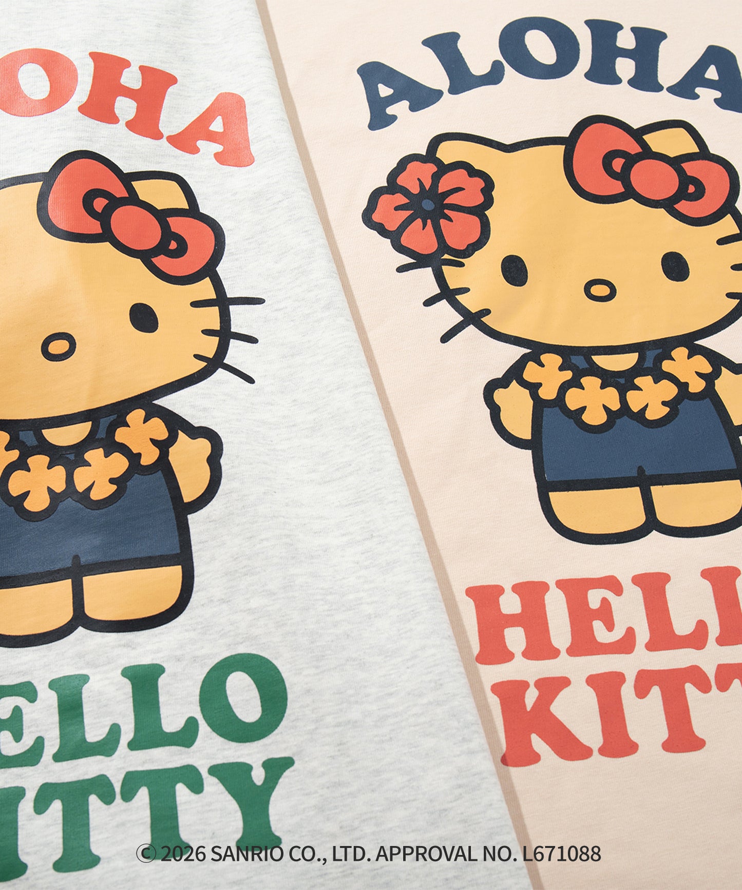 HOOK -original-　サンリオキャラクターズ コラボ バイカラープリントリンガーTシャツ