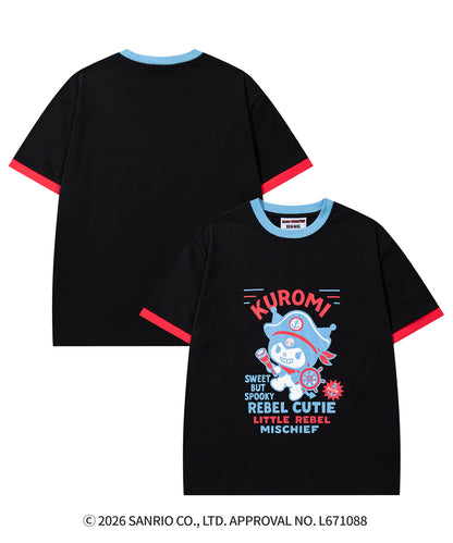 HOOK -original-　サンリオキャラクターズ コラボ 配色プリントTシャツ