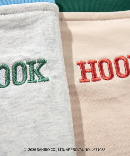 HOOK -original-　サンリオキャラクターズ コラボ バイカラープリントリンガーTシャツ