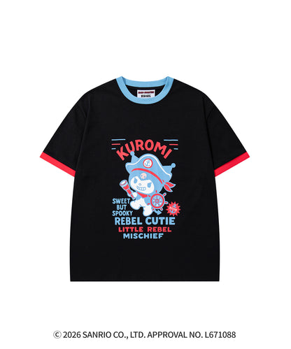 HOOK -original-　サンリオキャラクターズ コラボ 配色プリントTシャツ