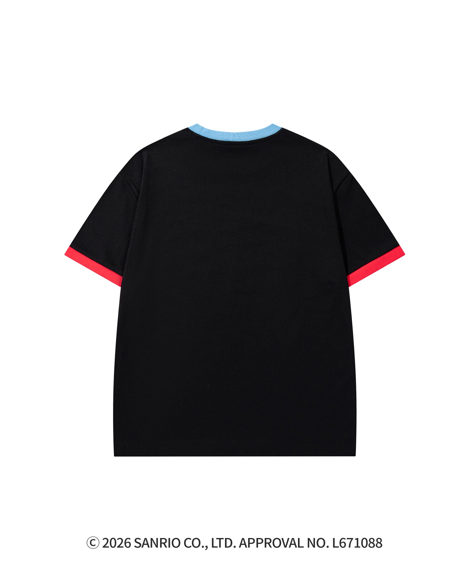 HOOK -original-　サンリオキャラクターズ コラボ 配色プリントTシャツ