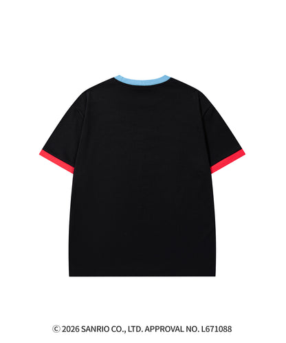 HOOK -original-　サンリオキャラクターズ コラボ 配色プリントTシャツ