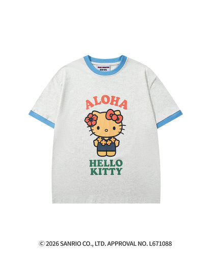 HOOK -original-　サンリオキャラクターズ コラボ バイカラープリントリンガーTシャツ