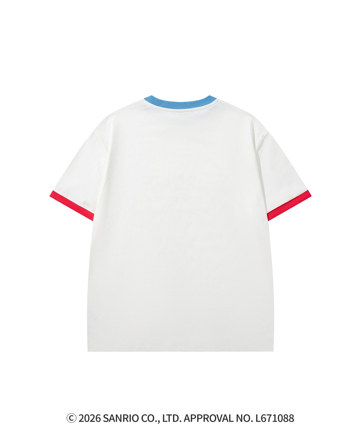HOOK -original-　サンリオキャラクターズ コラボ 配色プリントTシャツ