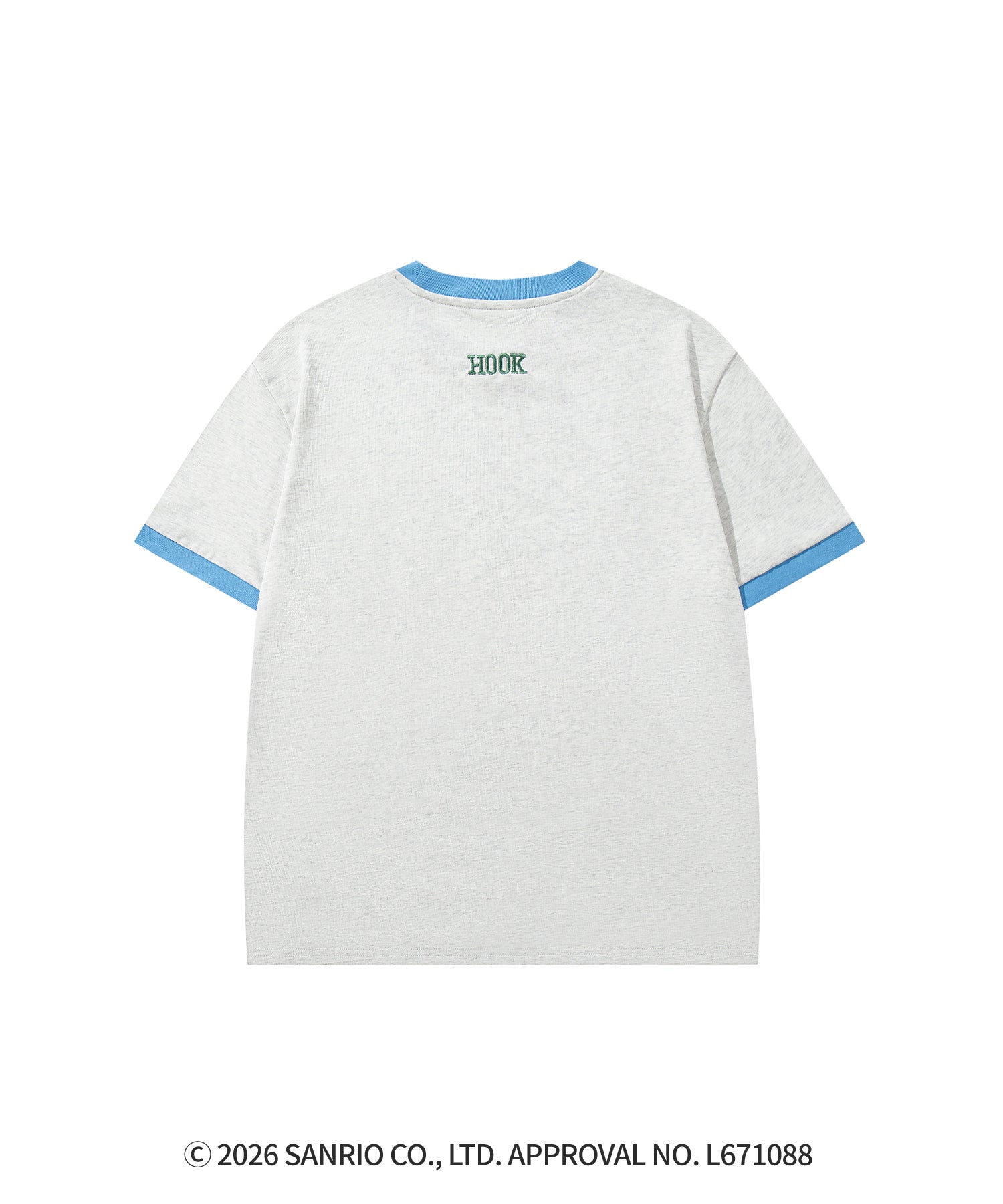 HOOK -original-　サンリオキャラクターズ コラボ バイカラープリントリンガーTシャツ