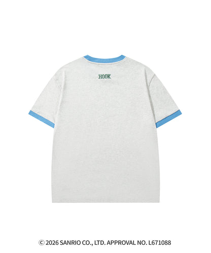 HOOK -original-　サンリオキャラクターズ コラボ バイカラープリントリンガーTシャツ