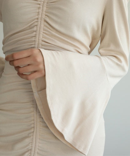 【Jasmine】たくし上げマーメイドカットソーワンピース　（OG)