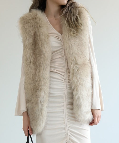 【Jasmine】たくし上げマーメイドカットソーワンピース　（OG)