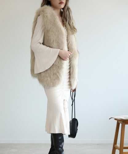 【Jasmine】たくし上げマーメイドカットソーワンピース　（OG)