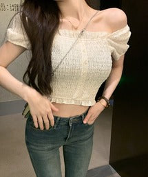 【Jasmine】2WAYフリルクロップドトップス