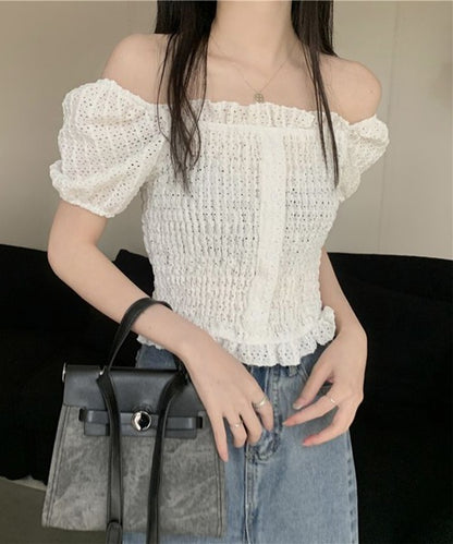 【Jasmine】2WAYフリルクロップドトップス