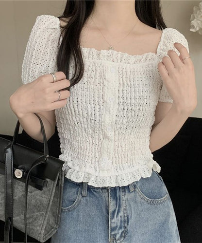 【Jasmine】2WAYフリルクロップドトップス