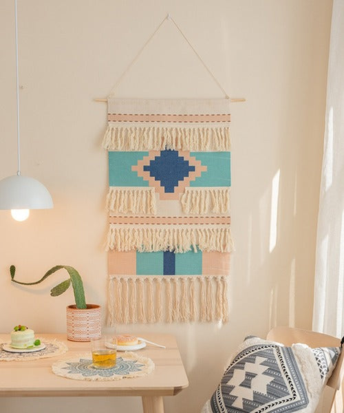 ボヘミアン風　タペストリー　壁ラッグ