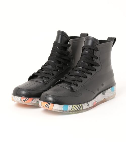 aimoha menレースアップレインブーツ