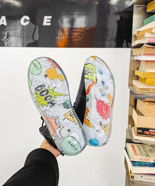 aimoha menレースアップレインブーツ