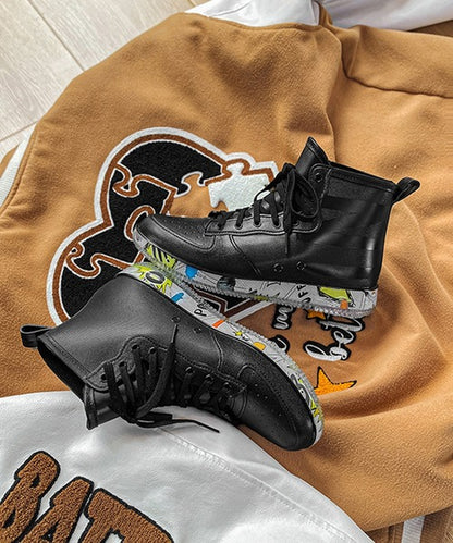 aimoha menレースアップレインブーツ