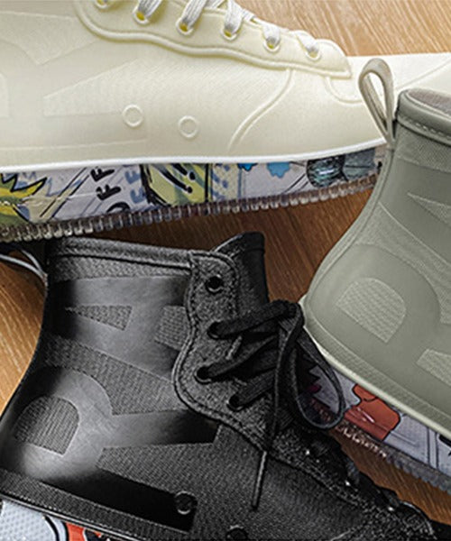 aimoha menレースアップレインブーツ