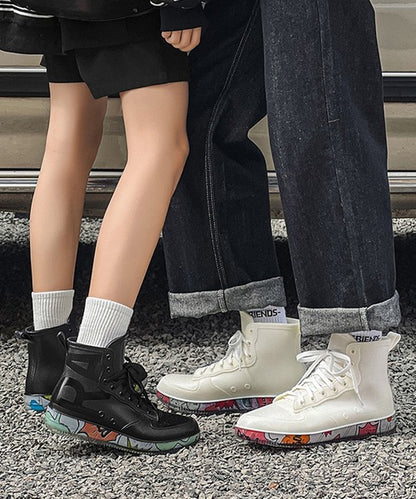 aimoha menレースアップレインブーツ