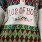 [HOOK -original-] Old clothes style retro rabbit embroidery color scheme argyle pattern polo collar knit