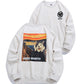 [HOOK -original-] Print sweatshirt featuring famous paintings from around the world on cats