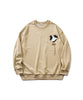 [HOOK -original-] Zebra pattern heart patch decorative stitch sweatshirt