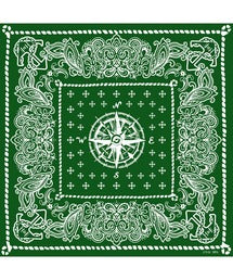 【HOOK -original- 】piratesペイズリー柄コットンバンダナハンカチ