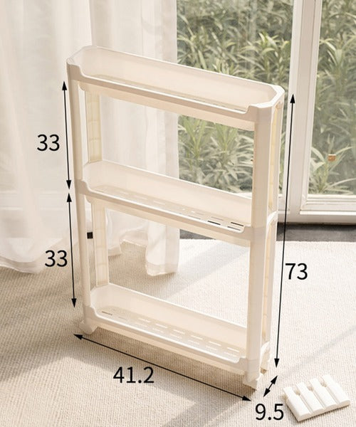 隙間充実　収納 極細キャスター付きラック