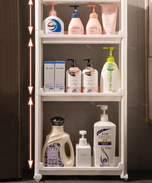 隙間充実　収納 極細キャスター付きラック