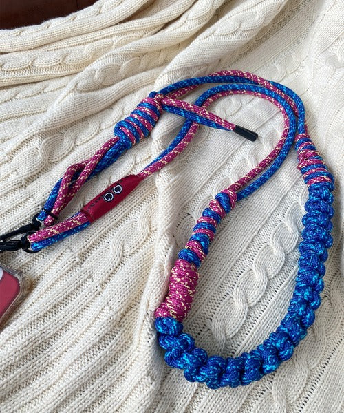 【HOOK -original- 】マルチ編みスマホショルダー