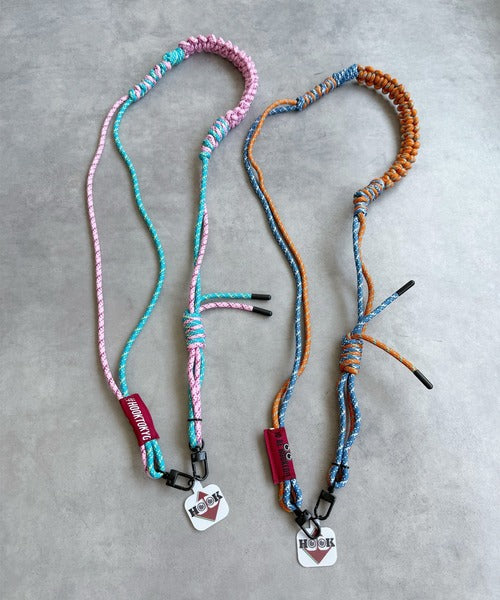 【HOOK -original- 】マルチ編みスマホショルダー