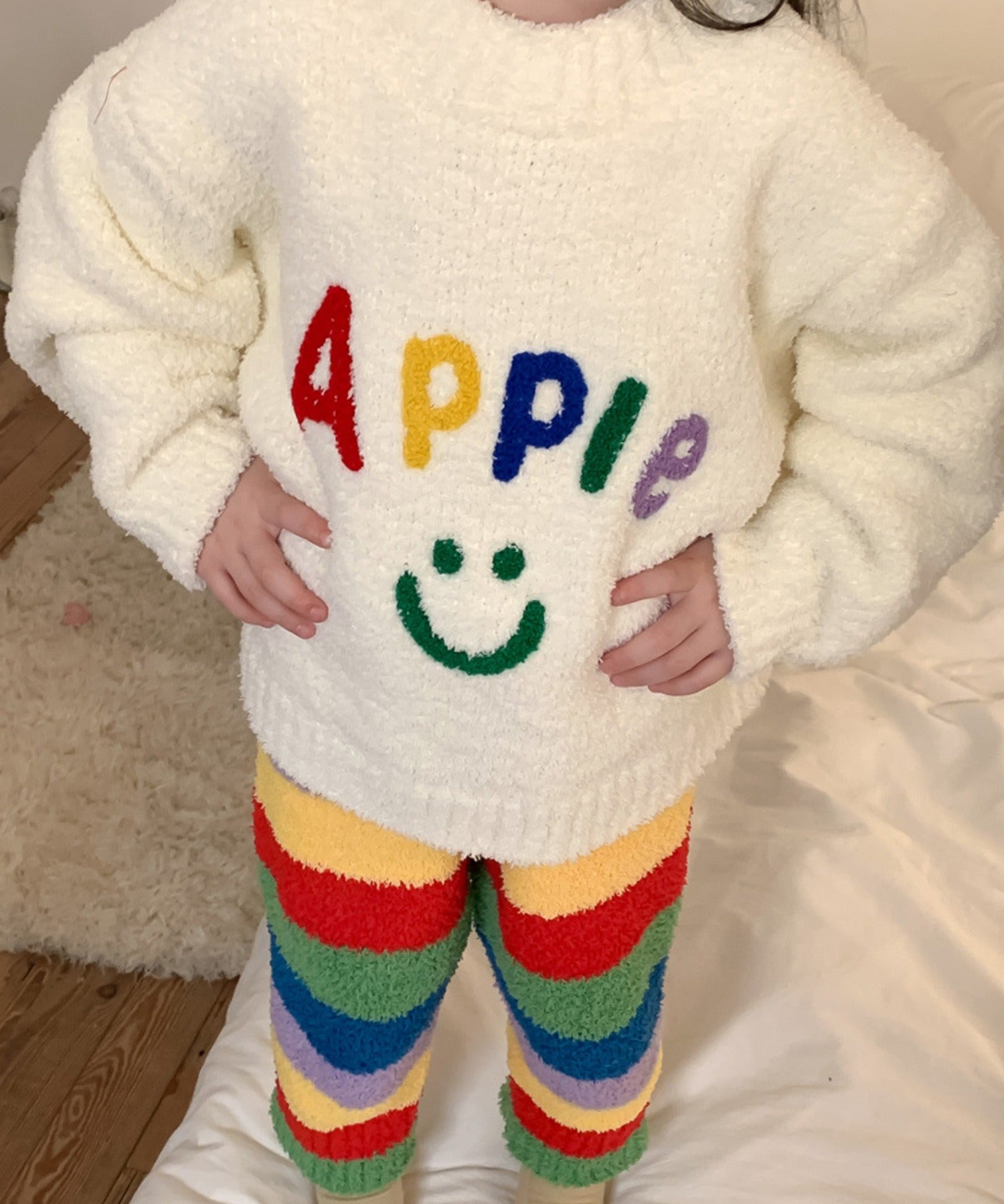 【aimoha-KIDS-】韓国子供服　モチモチパジャマセット