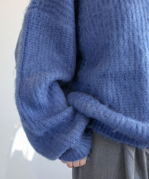 モヘアライクニットプルオーバー