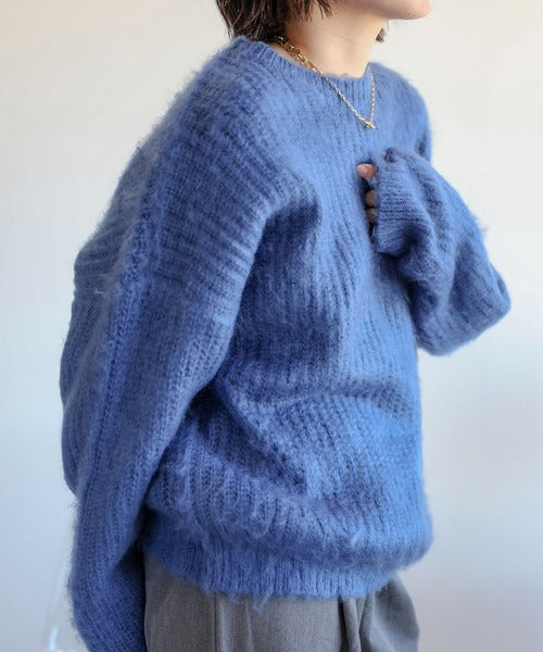 モヘアライクニットプルオーバー