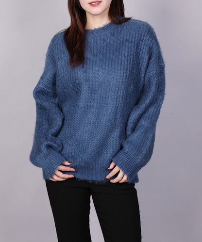 モヘアライクニットプルオーバー