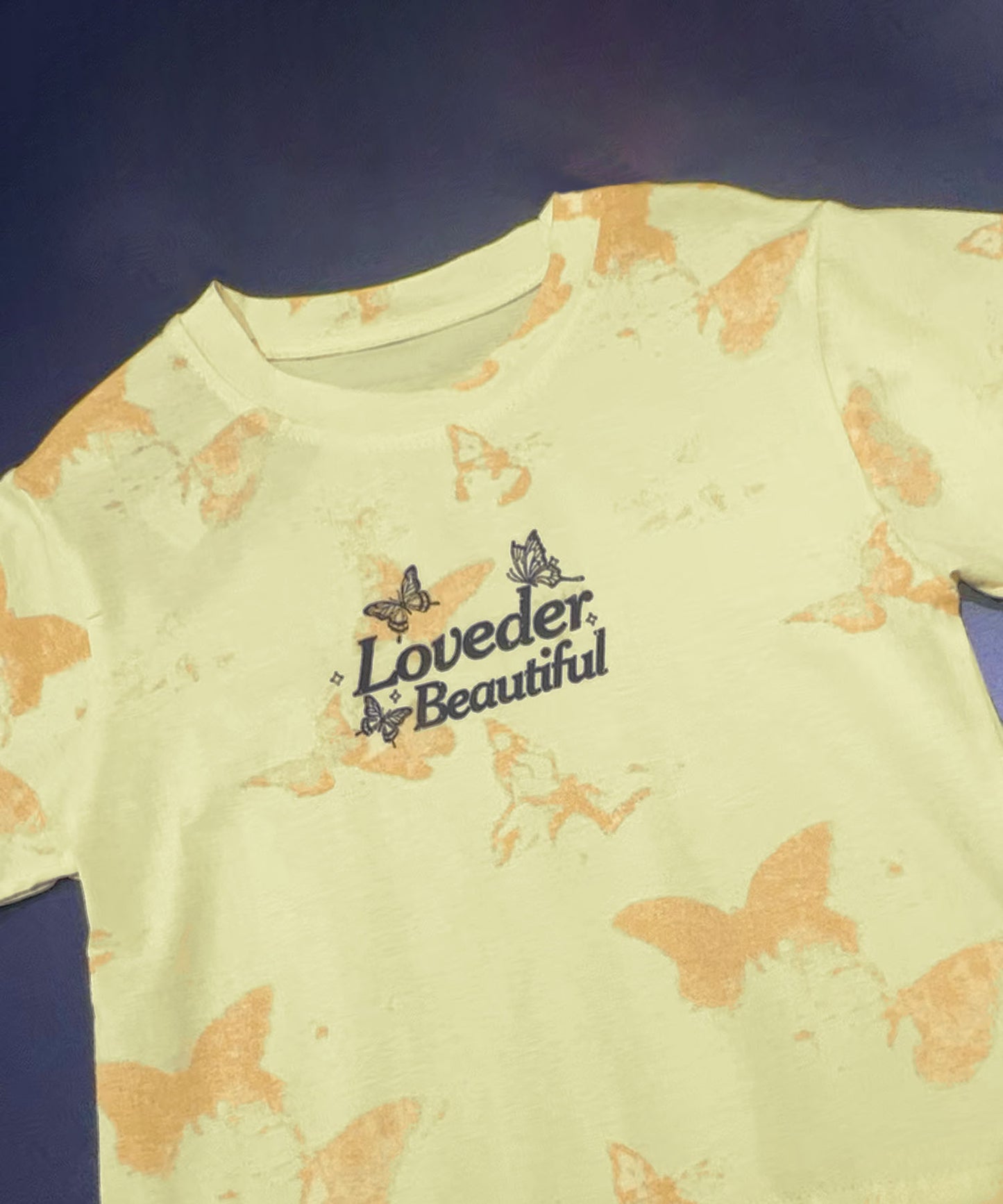 【aimoha KIDS】カジュアルプリントTシャツ-蝶- (SS)