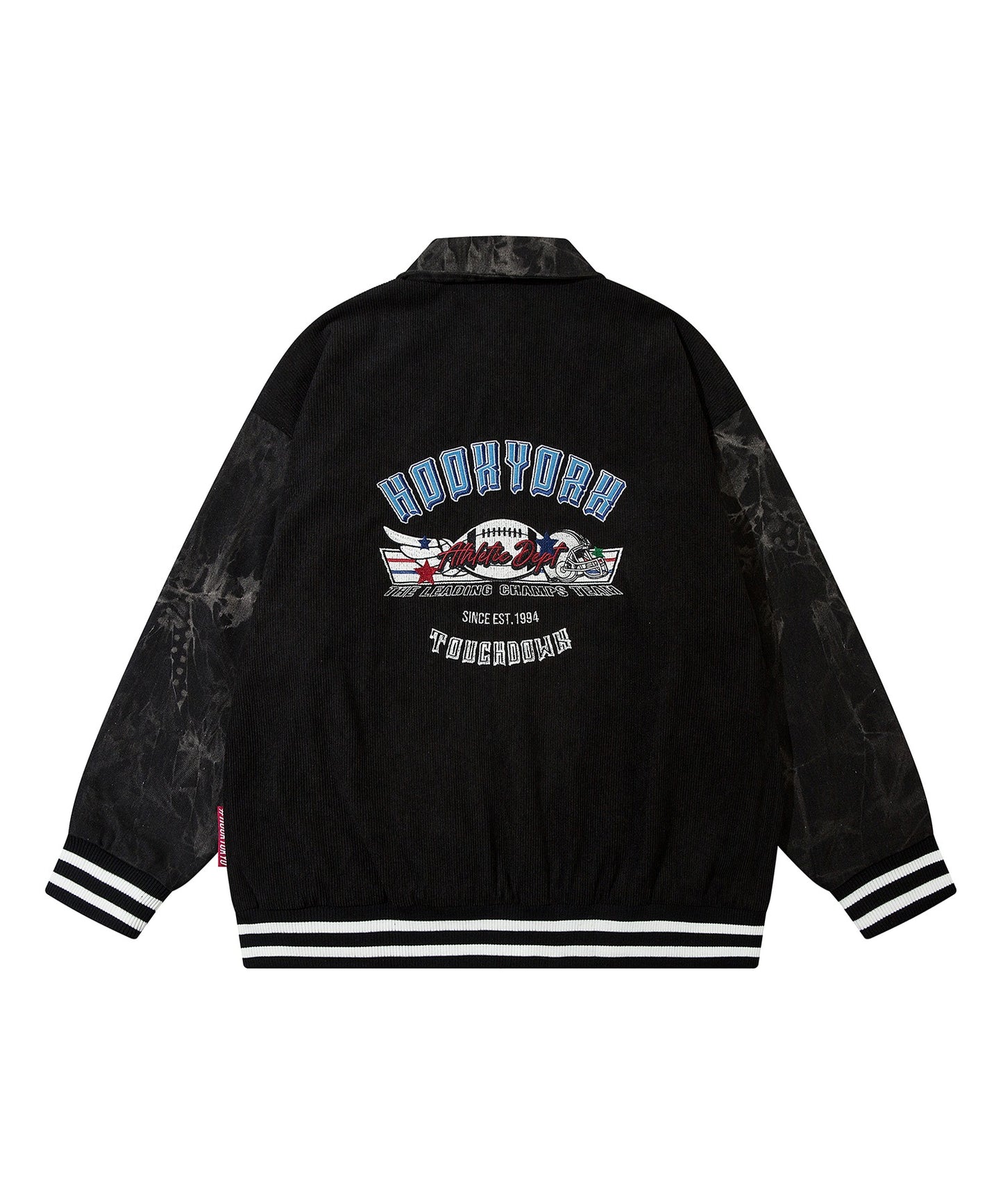 [HOOK -original-] American casual garage embroidery reversible corduroy check jacket