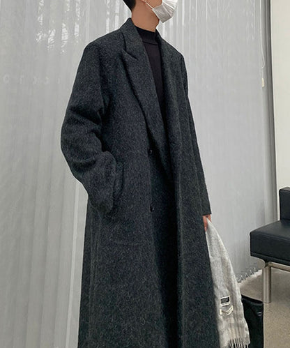 【aimoha Men's】LONG CHESTERFIELD COAT ロングチェスターコート