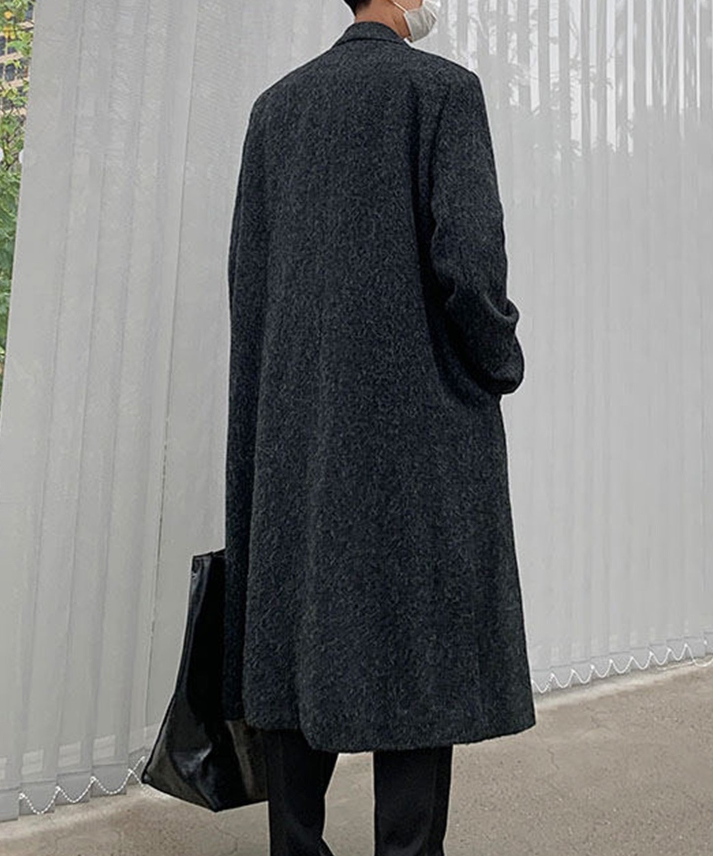 【aimoha Men's】LONG CHESTERFIELD COAT ロングチェスターコート