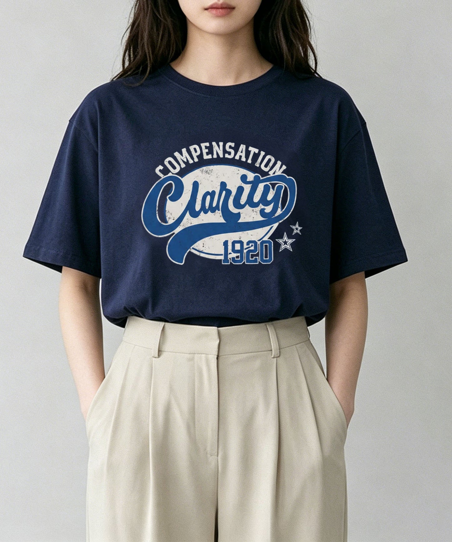 aimoha/ヴィンテージロゴプリントTシャツ
