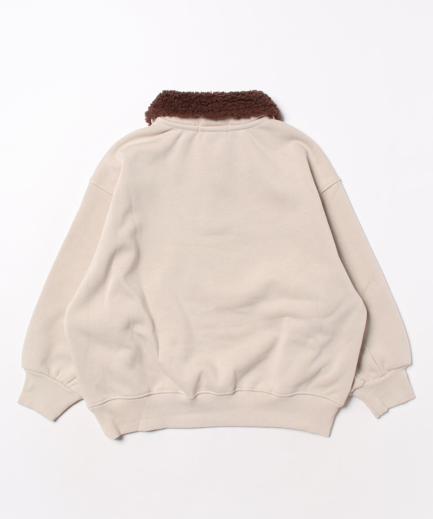 【aimoha-KIDS-】韓国子供服 英文字POLO襟スウェット